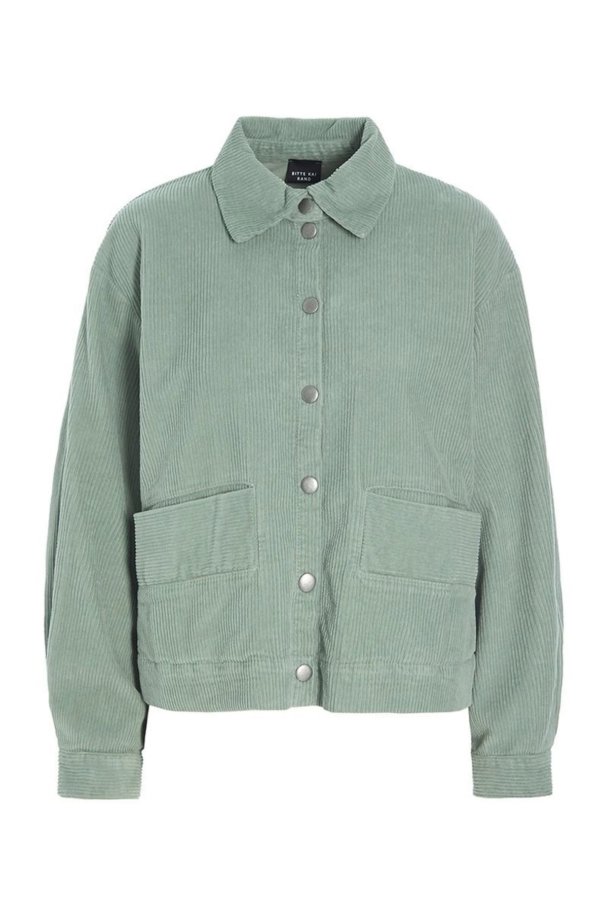 Berubetto kort jakke SAGE GREEN - 257-2443-5396