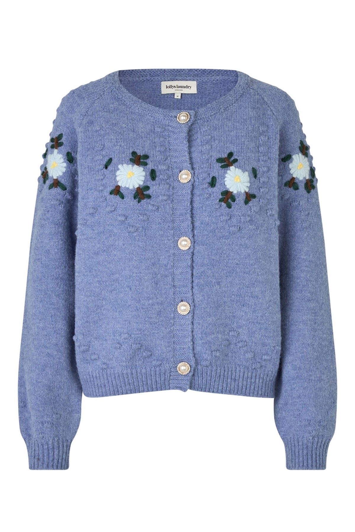 GracelynnLL Knit Cardigan LS 24 Blue Melange - 25497-5020