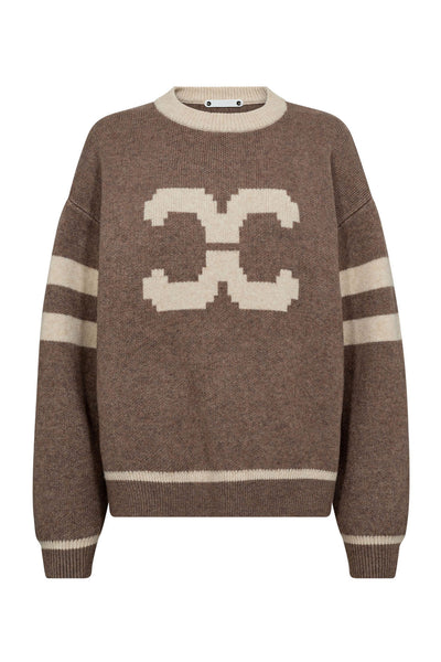 RowCC Coco Logo Knit 154-Walnut - 32214 Thumbnail