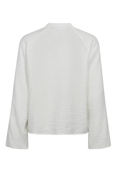ShinaCC Lace V-Shirt 11-Off white - 35923 Thumbnail