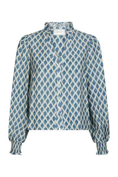 DELSIE PRINT Smoke Blue - 166222 Thumbnail