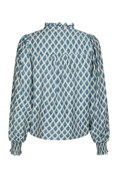 DELSIE PRINT Smoke Blue - 166222 Thumbnail