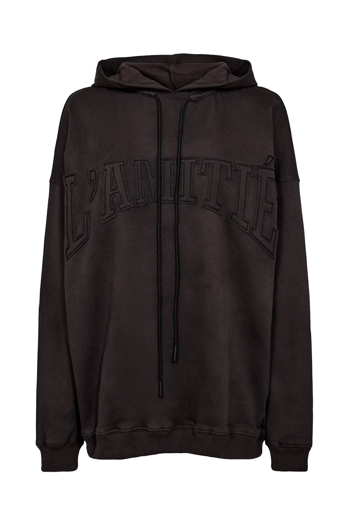 L'AMITIÉ Application Hoodie DARK GREY - HL10372