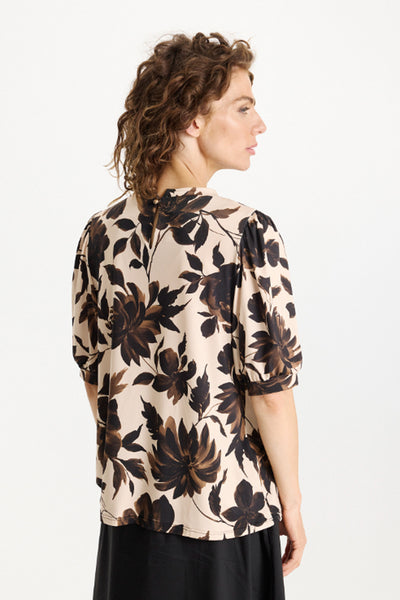 Grazia blouse 1/2 sleeves Brown - 16883 Thumbnail