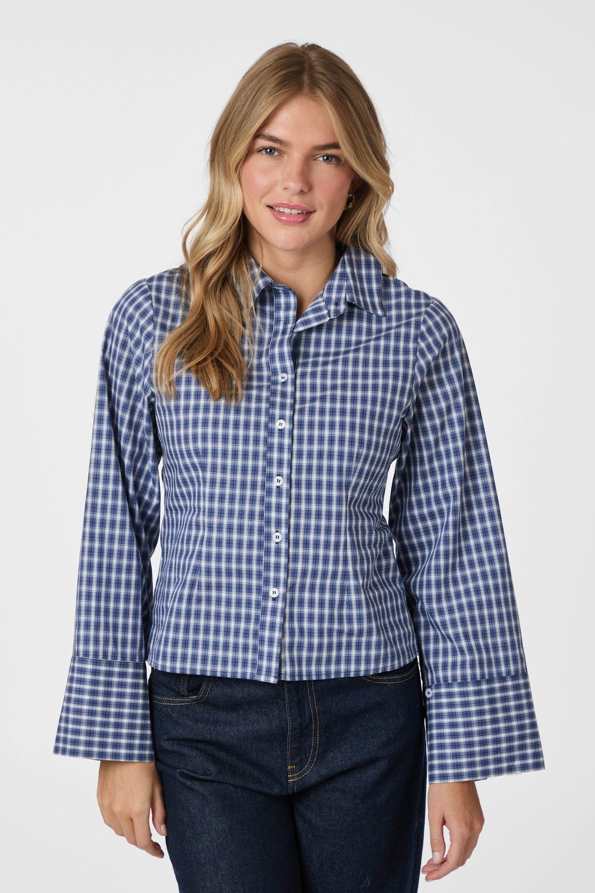 ROSA CHECK DARK BLUE - 165895