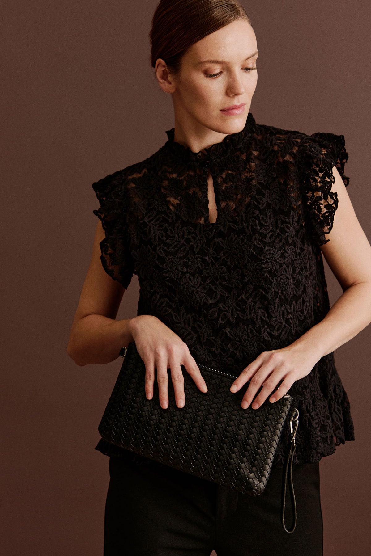 RWDelicia Lace SL Peplum Black - 101185