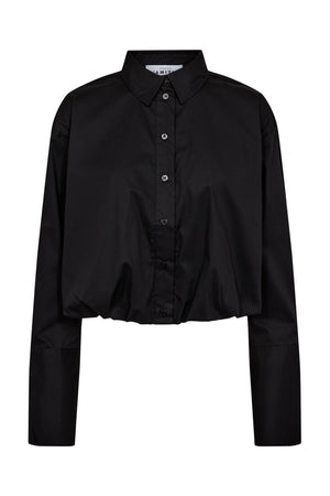 Cuff Balloon Shirt Black - HL10383