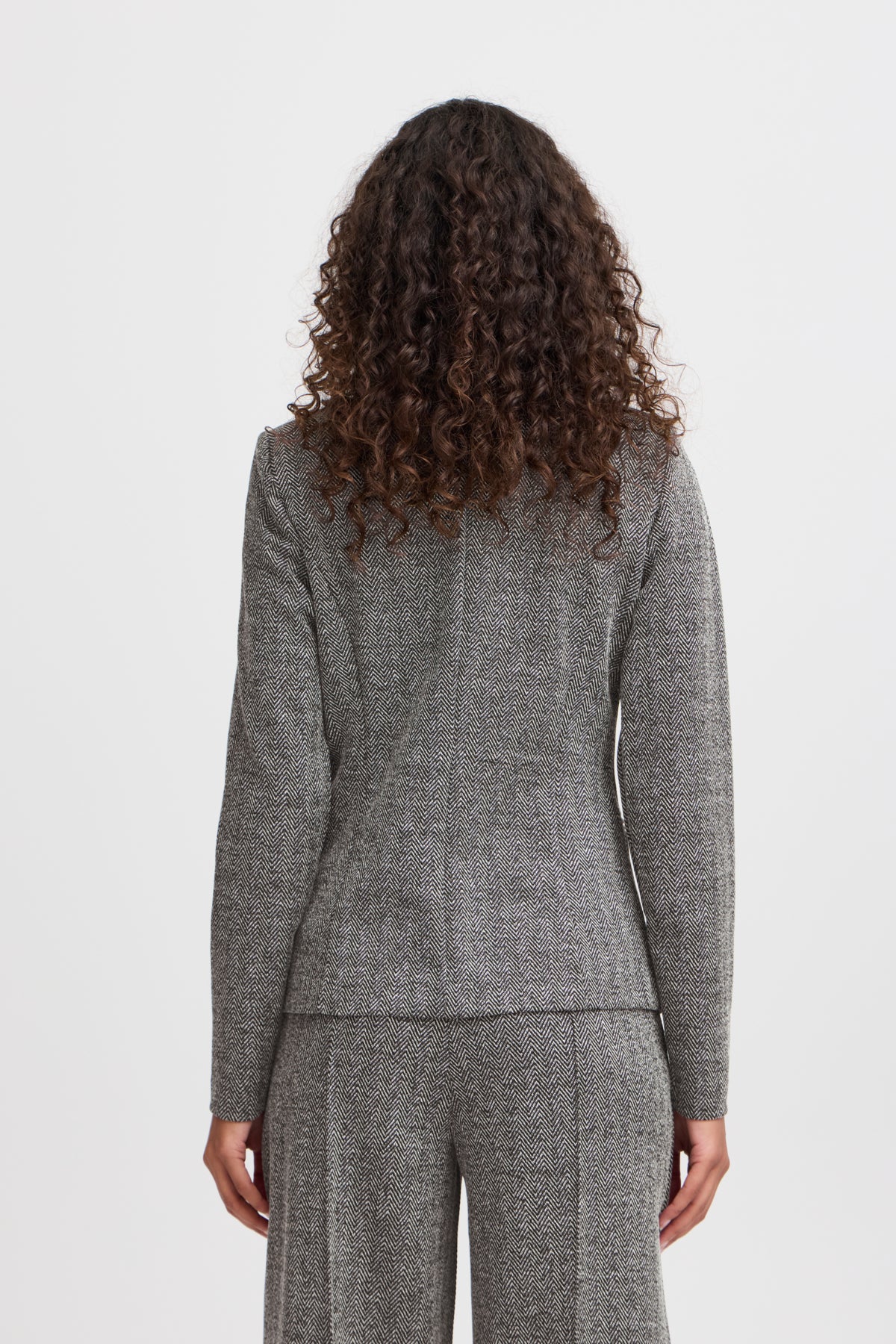 IHKATE JACQUARD BL4 Black/white herringbone - 20121600