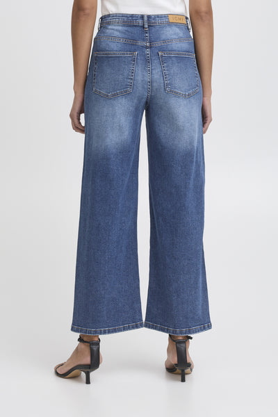 IHTWIGGY CROPPED HIGH WAIST Medium Blue - 20123068 Thumbnail