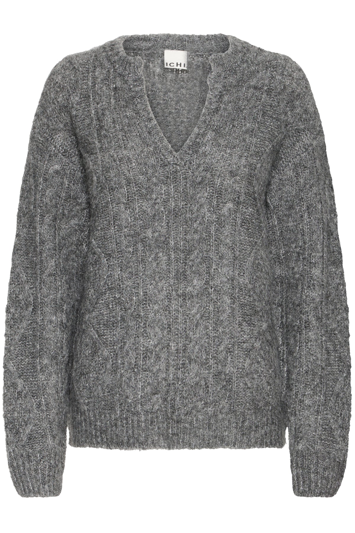IHBELABLUE LS Dark grey melange - 20124348