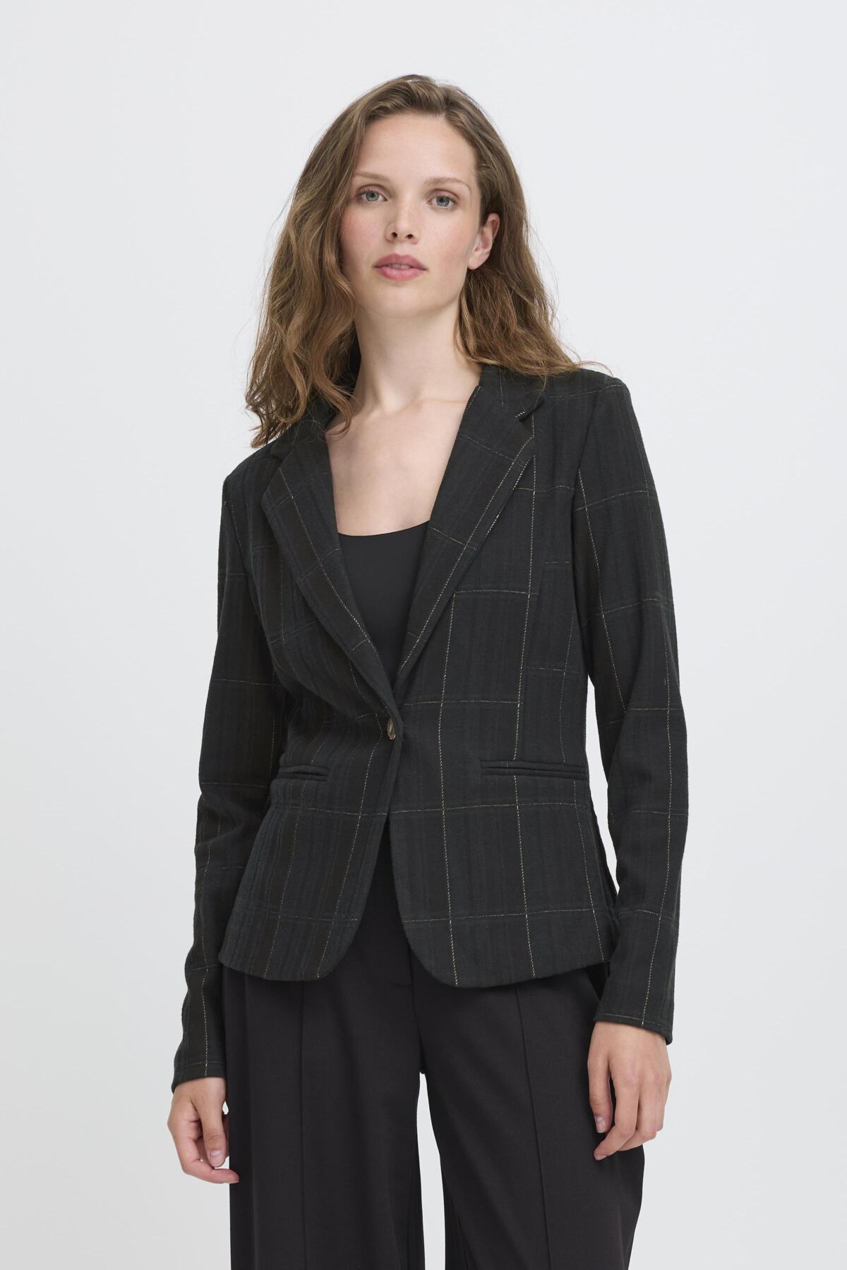 IHKATE WOOLLEY BL2 BLACK/GREEN CHECK - 20124666