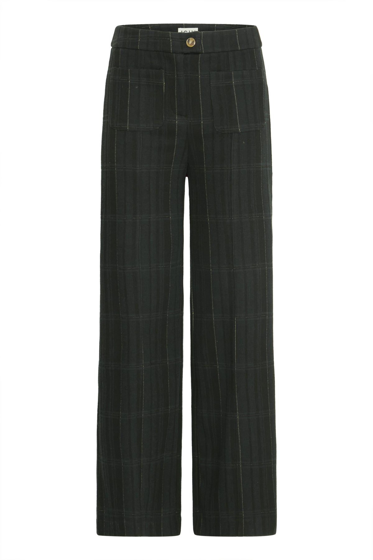 IHKATE WOOLLEY PA BLACK/GREEN CHECK - 20124667