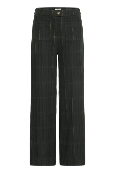 IHKATE WOOLLEY PA BLACK/GREEN CHECK - 20124667 Thumbnail