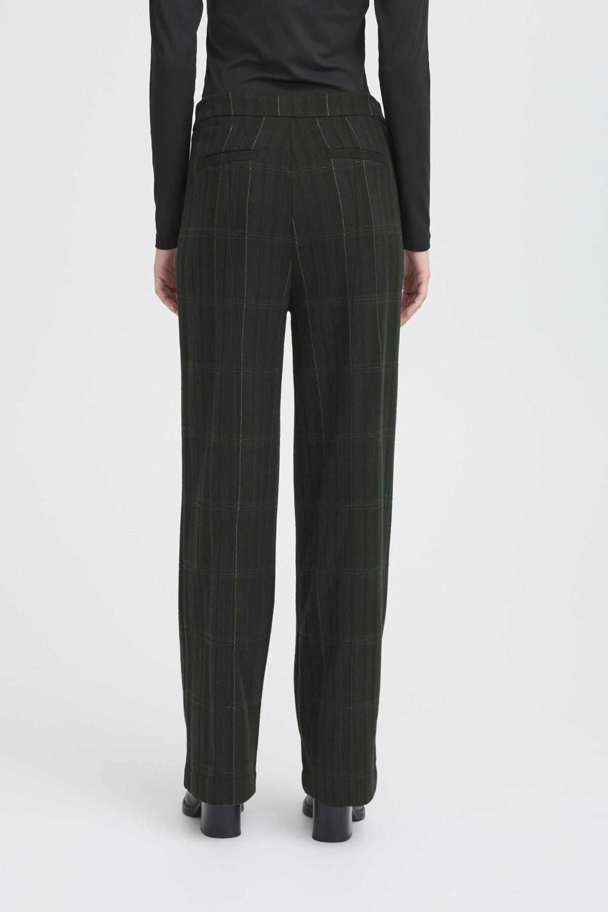 IHKATE WOOLLEY PA BLACK/GREEN CHECK - 20124667