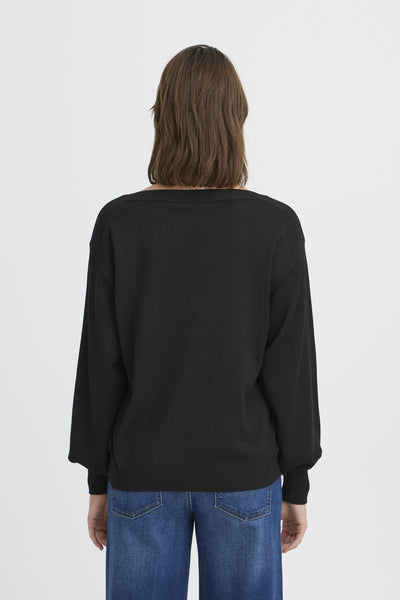 IHLULS BOAT NECK LS Black - 194008 - 20125811 Thumbnail