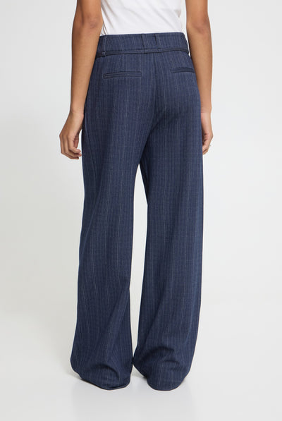 IHKATE PINELLE WIDE PA DARK BLUE JACQUARD STRIPE - 90 - 20126820 Thumbnail