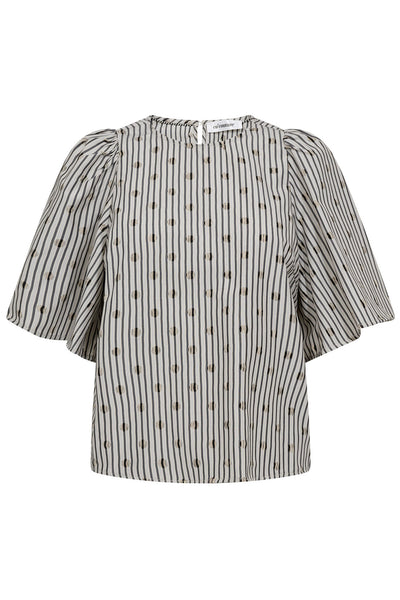 TrixieCC Dot Blouse 138-Light Grey - 35873 Thumbnail