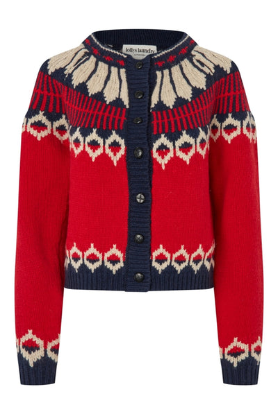 Clarell Knit Cardigan Red - 26407-5016 Thumbnail