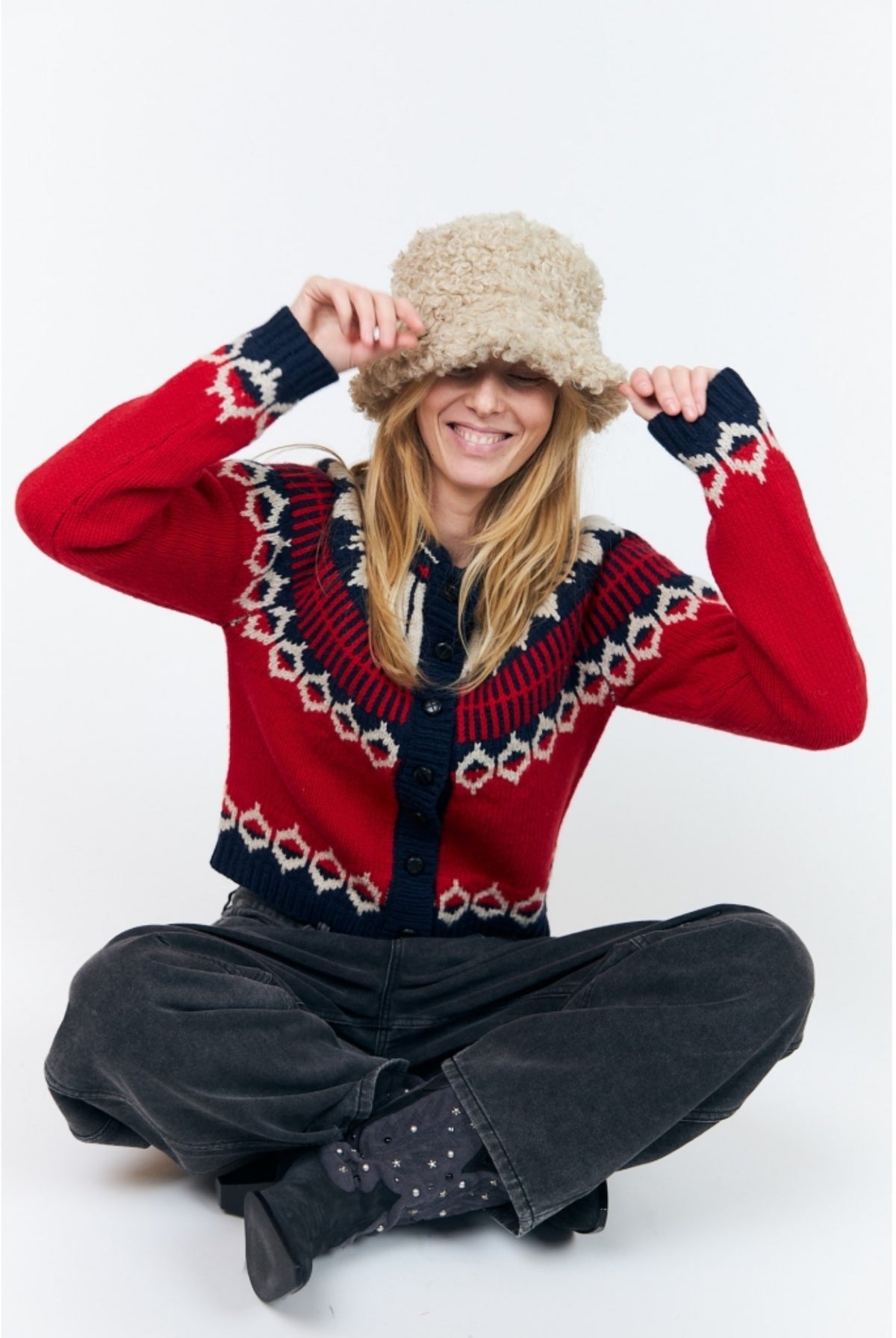 Clarell Knit Cardigan Red - 26407-5016