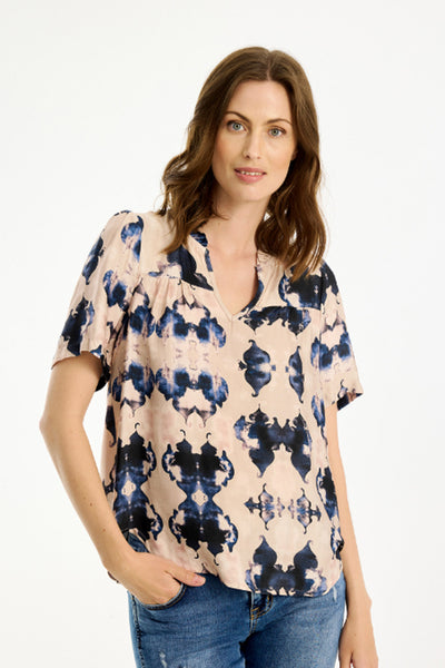Pil blouse Blue - 16762 Thumbnail
