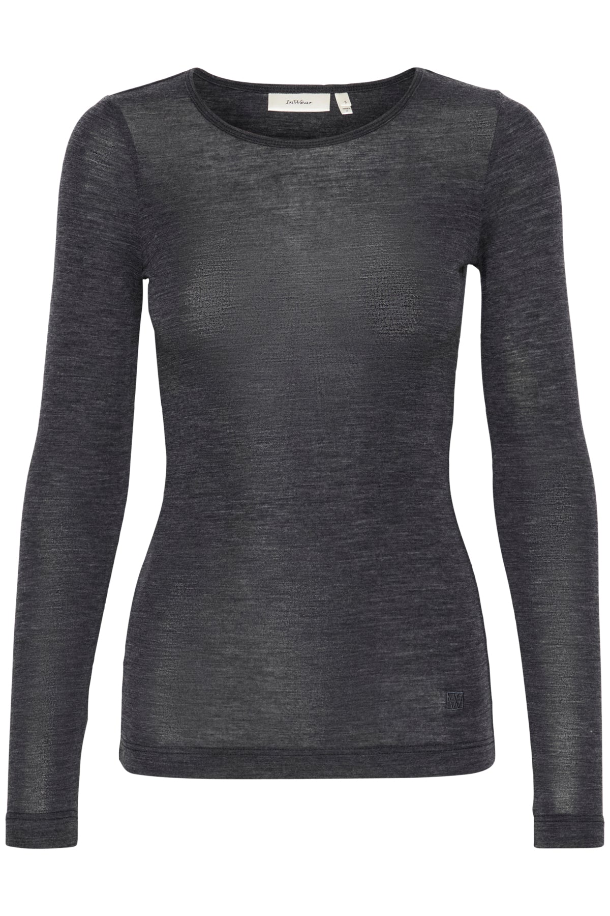 FangIW T-Shirt  LS Granite Melange - 30106096