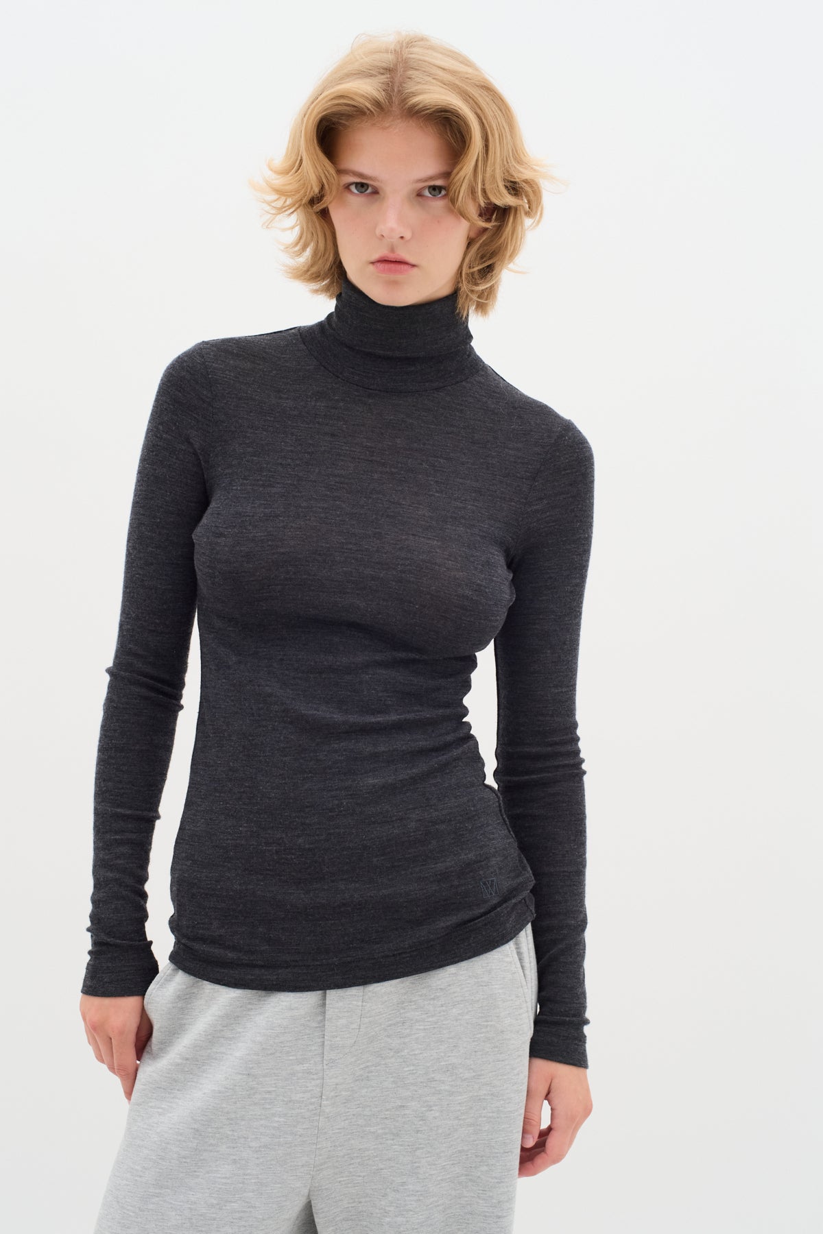 FangIW Rollneck Granite Melange - 30106097