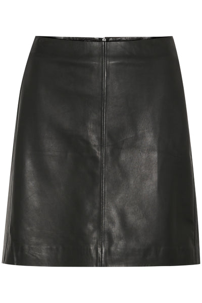 LestherIW Skirt Premium Black - 30110111 Thumbnail