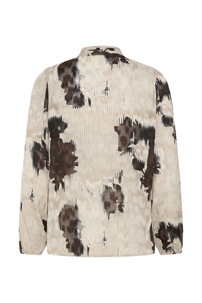 CielleIW Shirt Brown Illuminating Florals - 3 - 30110261 Thumbnail