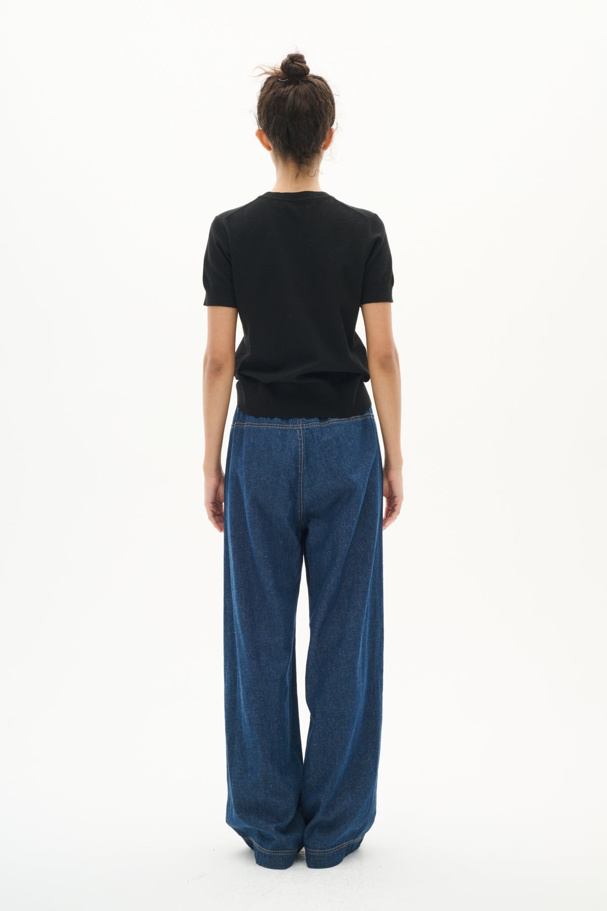 RubinaIW Pullon Pant Blue Denim - 30110353
