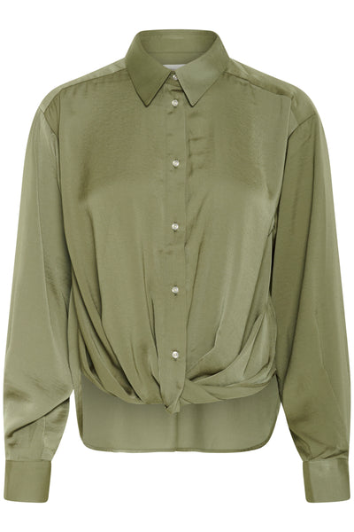 KinleyIW Shirt Dusty Olive - 30110547 Thumbnail
