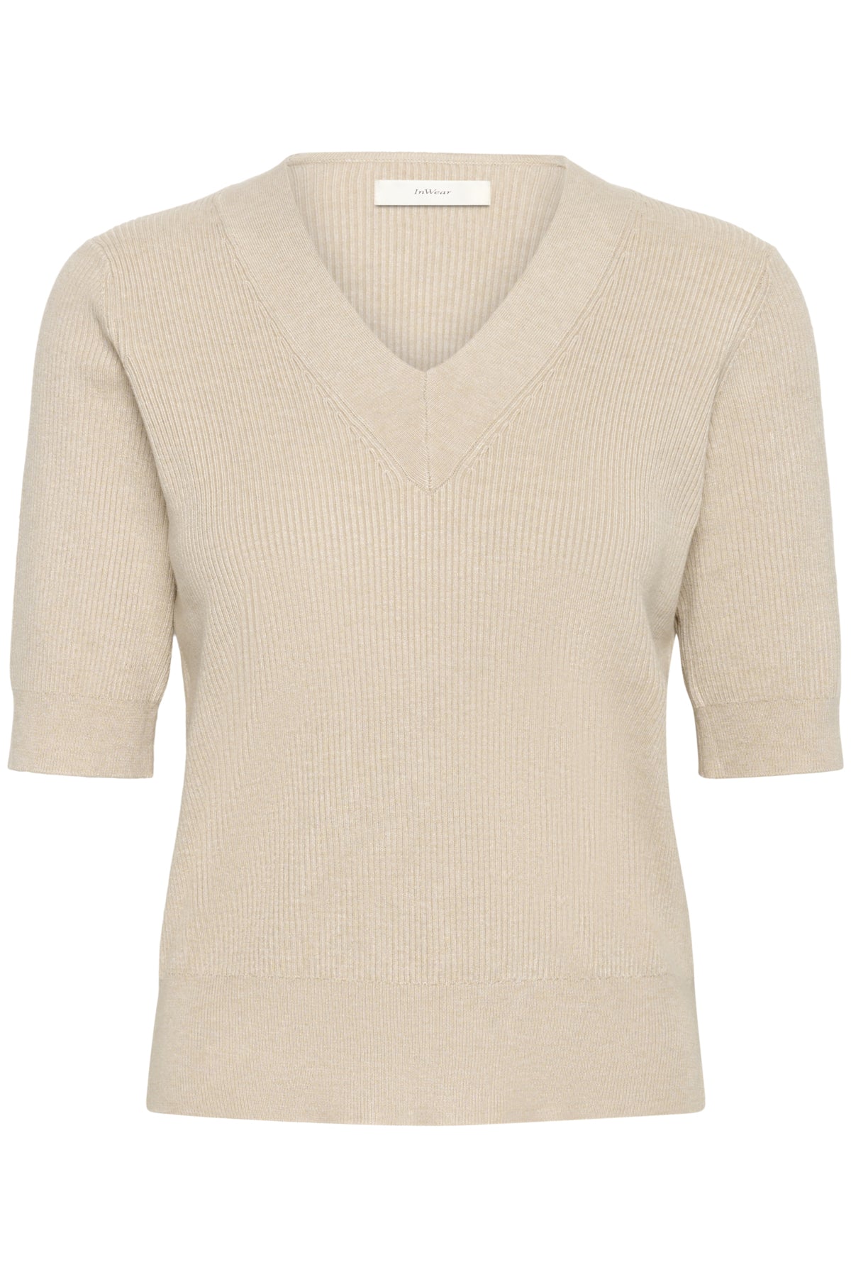 LeenahIW V-Neck Blouse Haze Melange - 1304031 - 30110675