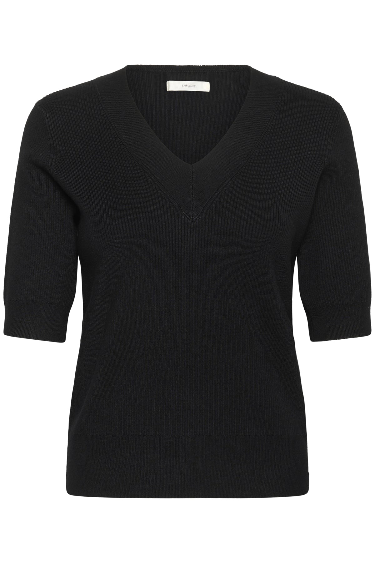 LeenahIW V-Neck Blouse Black - 30110675