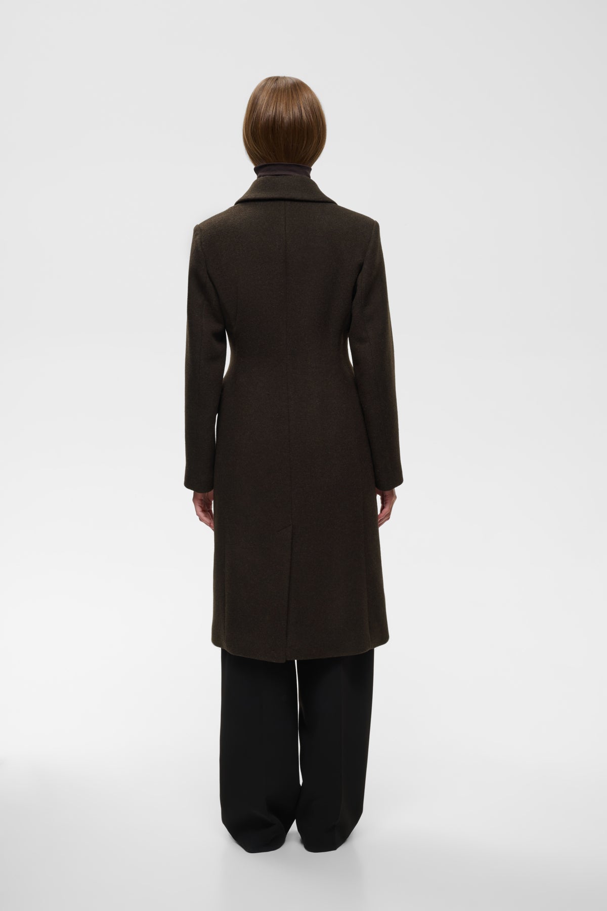 ThoraIW Lapel Coat R Chocolate Brown - 191109 - 30110808
