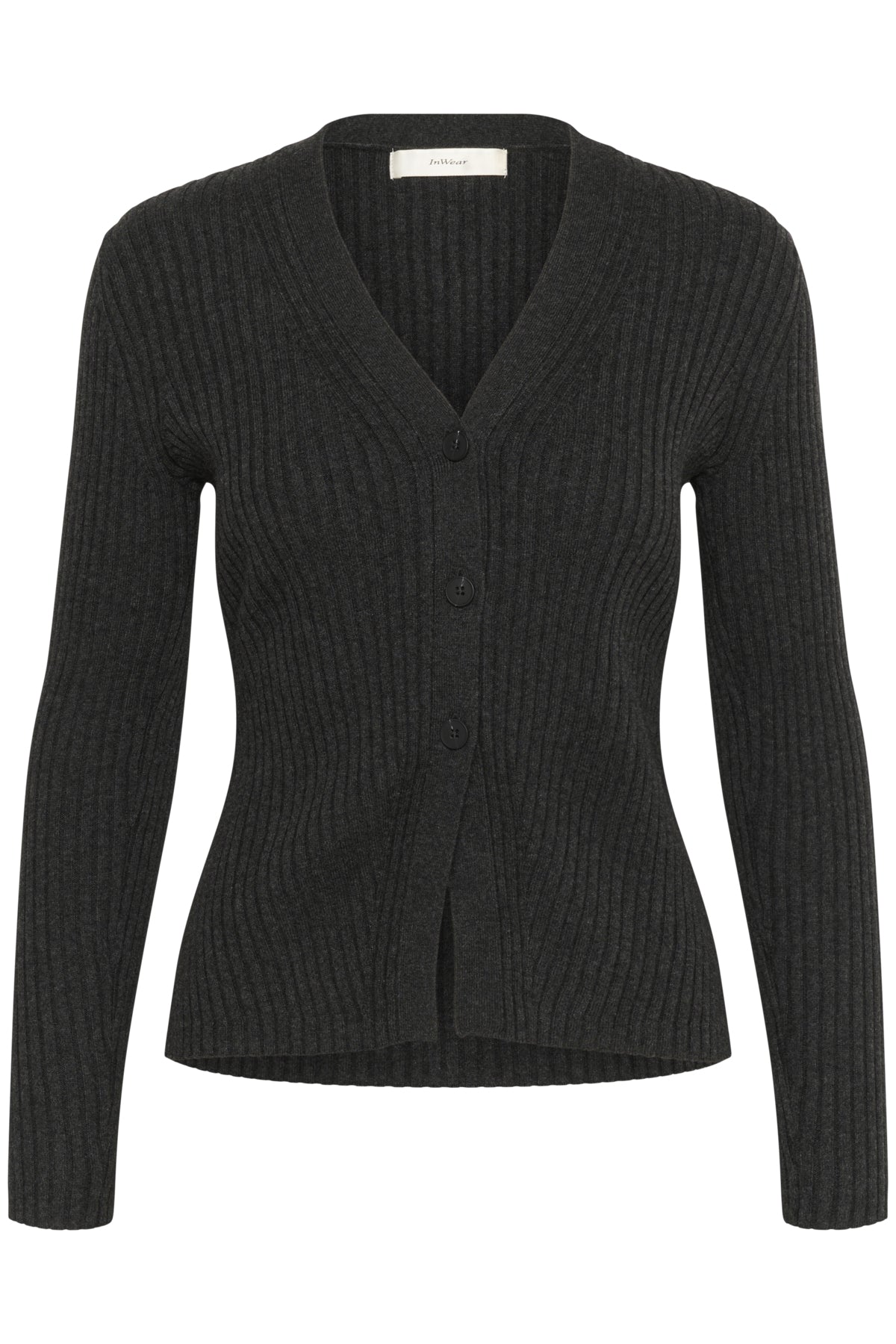 GiaIW Cardigan Dark grey melange - 30110922
