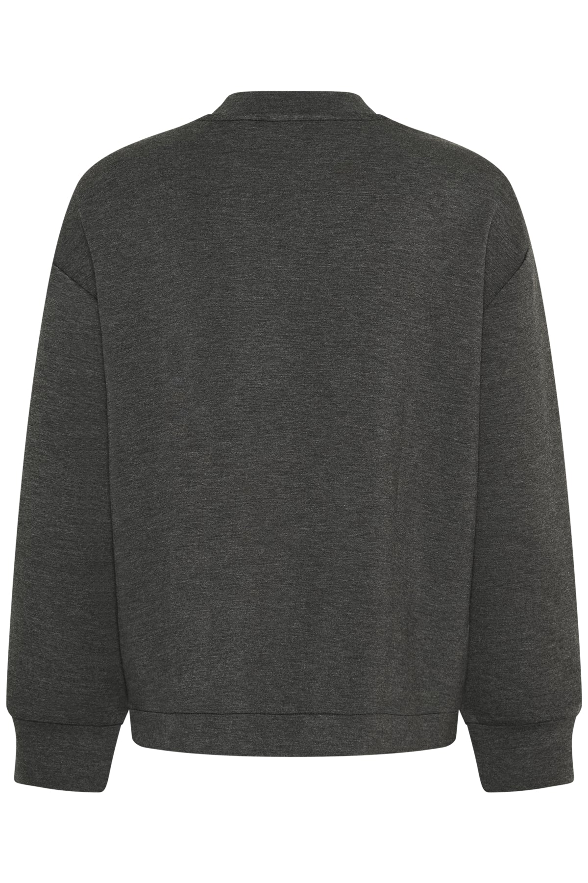 GidaIW Melange Vincent Sweatsh Dark grey melange