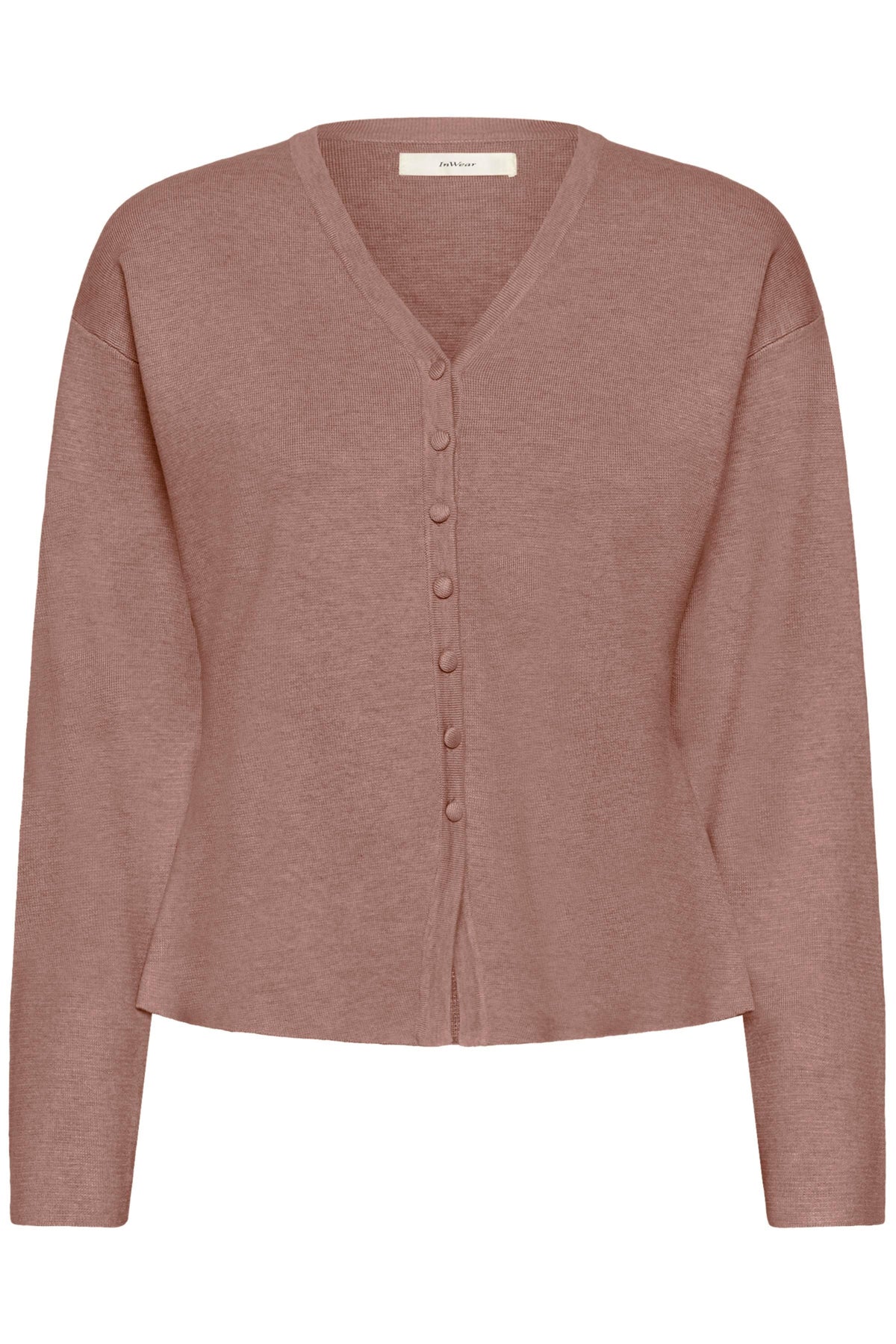 YenahIW Fitted Cardigan Ash Rose Melange - 1715141 - 30111125