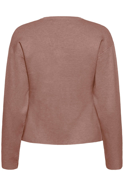 YenahIW Fitted Cardigan Ash Rose Melange - 1715141 - 30111125 Thumbnail
