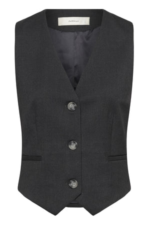 YuktaIW Zella Waistcoat Medium Grey Melange - 301744 - 30111191