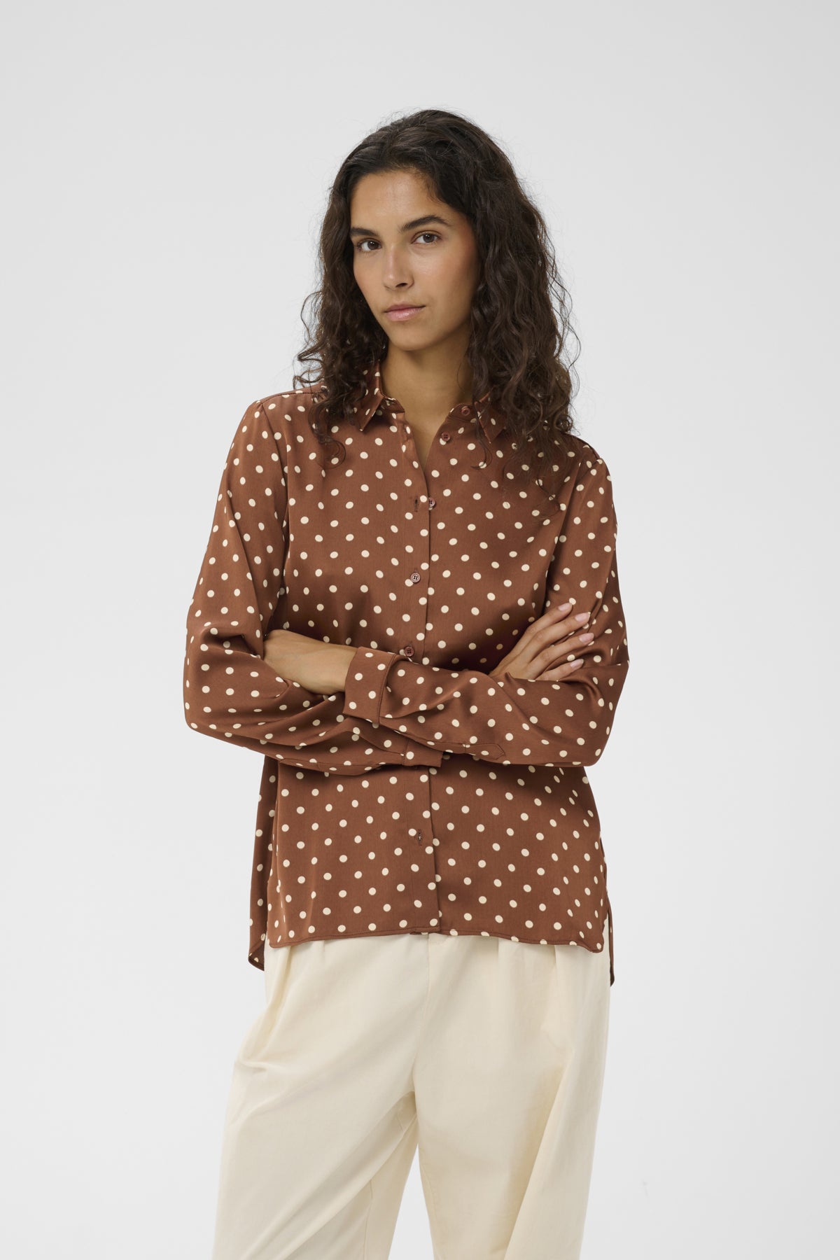 ZollIW Shirt Spicy Brown Dot - 305220 - 30111252