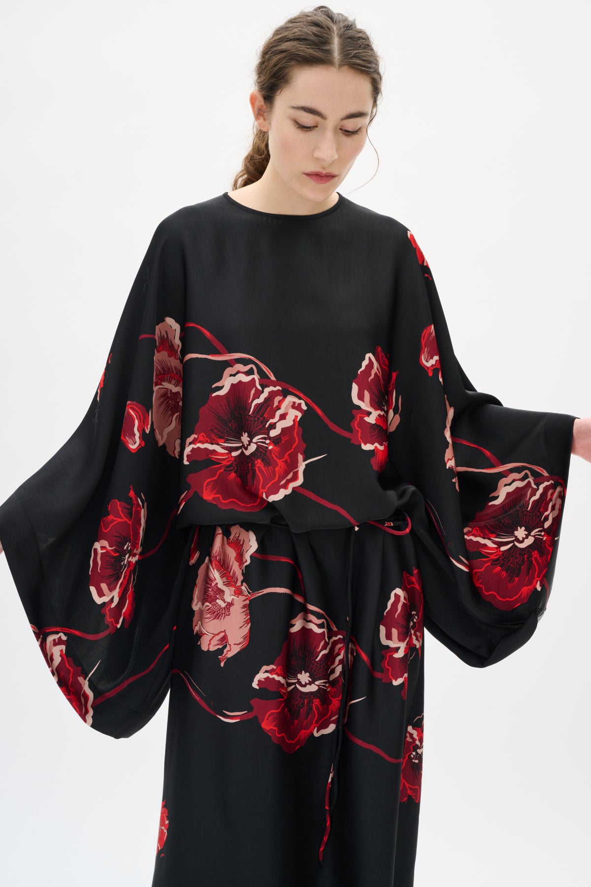 DAWNIW DRESS BLACK POPPY ROSE - 900002573 - 30112011