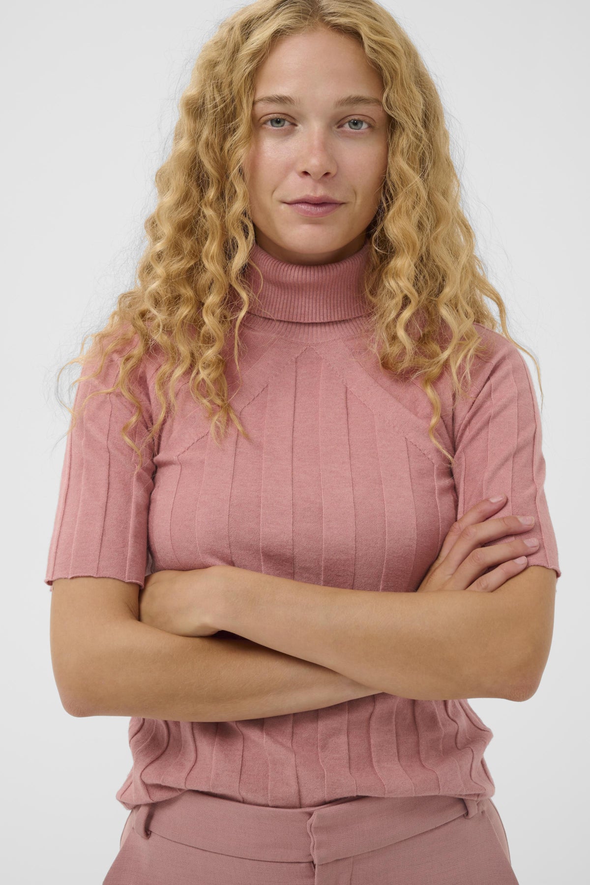 NIKOLAIW KELLSIE SS PULLOVER Ash Rose Melange - 1715141 - 30112168
