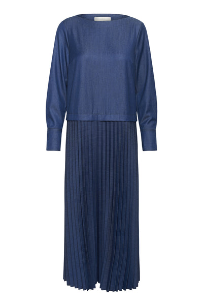 CHERRIEIW DRESS Dark Denim - 194118 - 30112201 Thumbnail