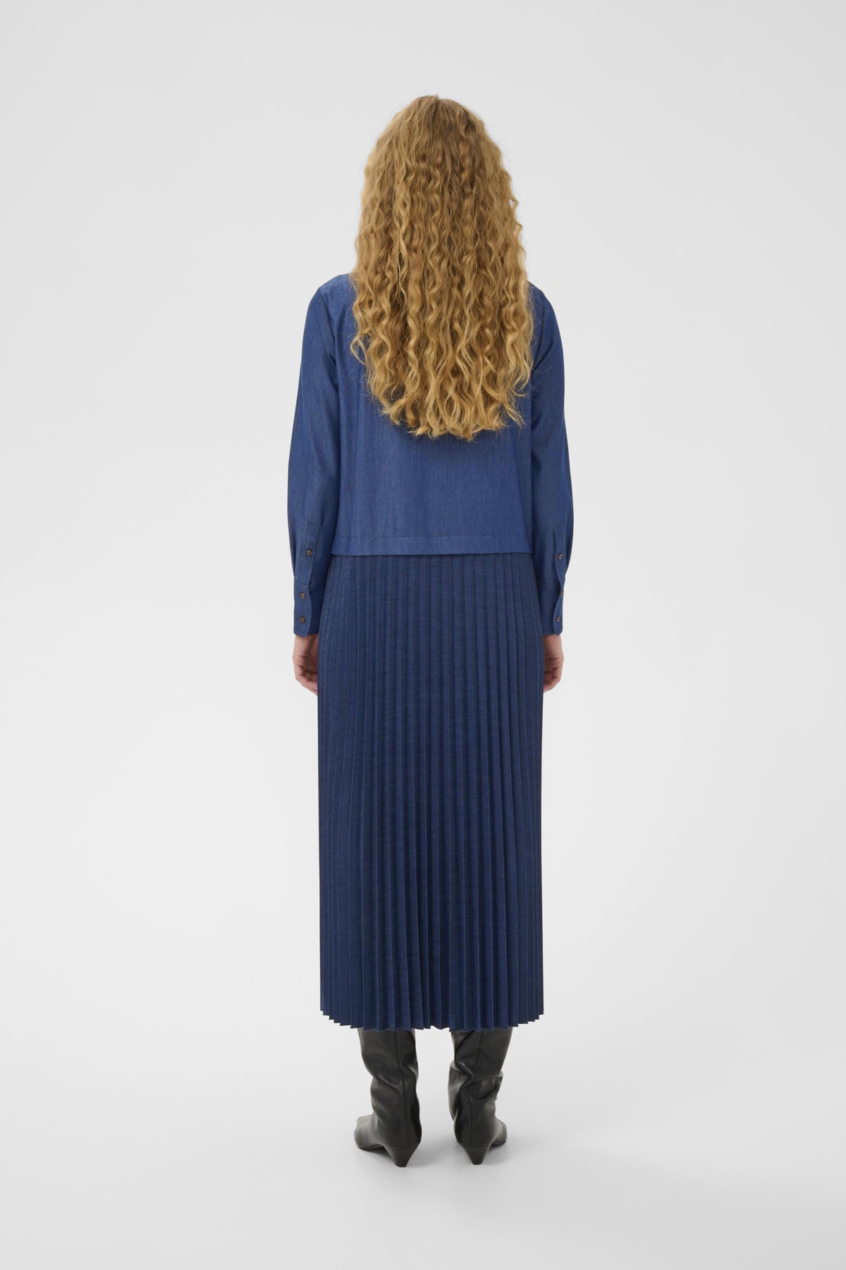 CHERRIEIW DRESS Dark Denim - 194118 - 30112201