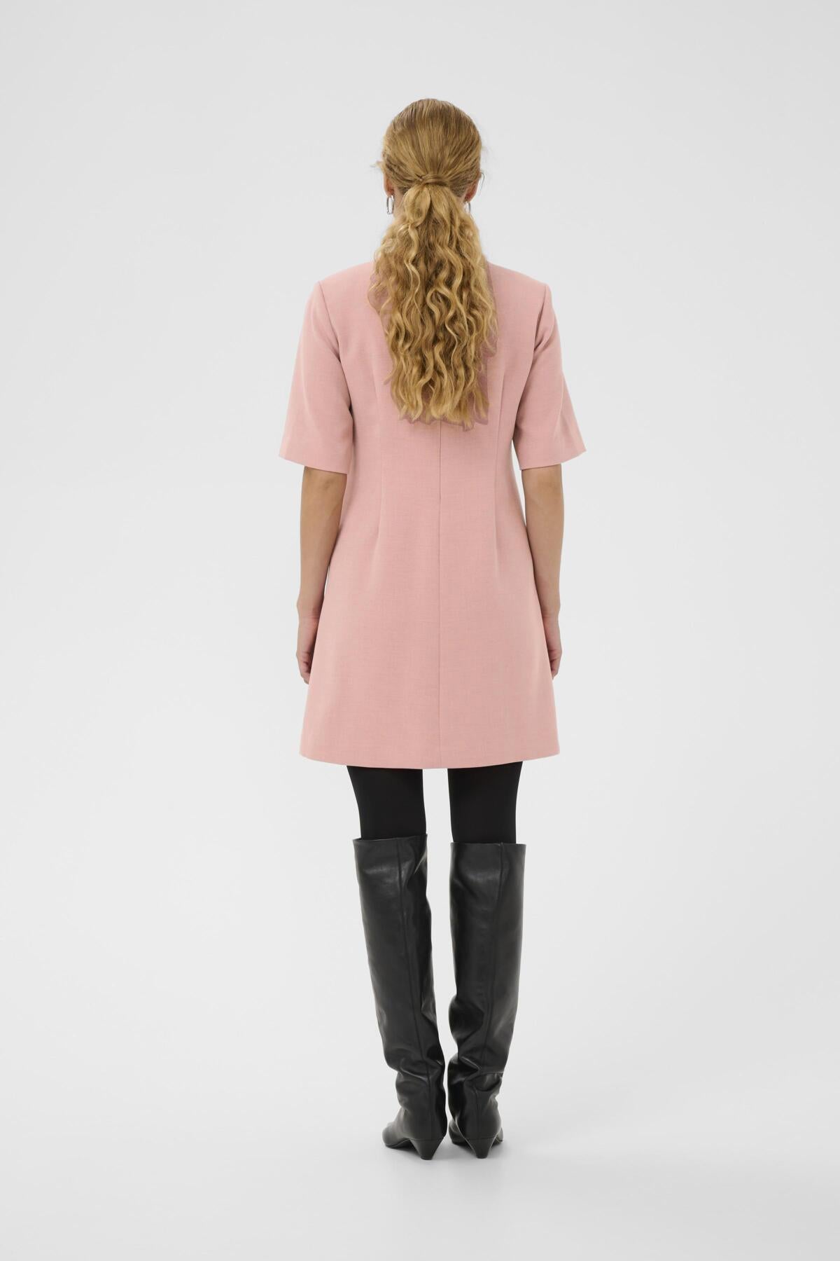 HOLLYNIW DRESS Ash Rose Melange - 1715141 - 30112216