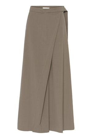 HAISLYIW WIDE PANT Sandy Grey Melange - 1813041 - 30112221