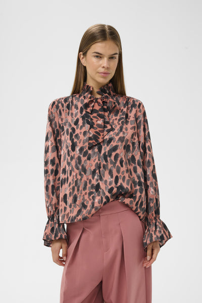 GRACIEIW PRINTED BLOUSE ROSE PAINTED DOT - 900003318 - 30112280 Thumbnail
