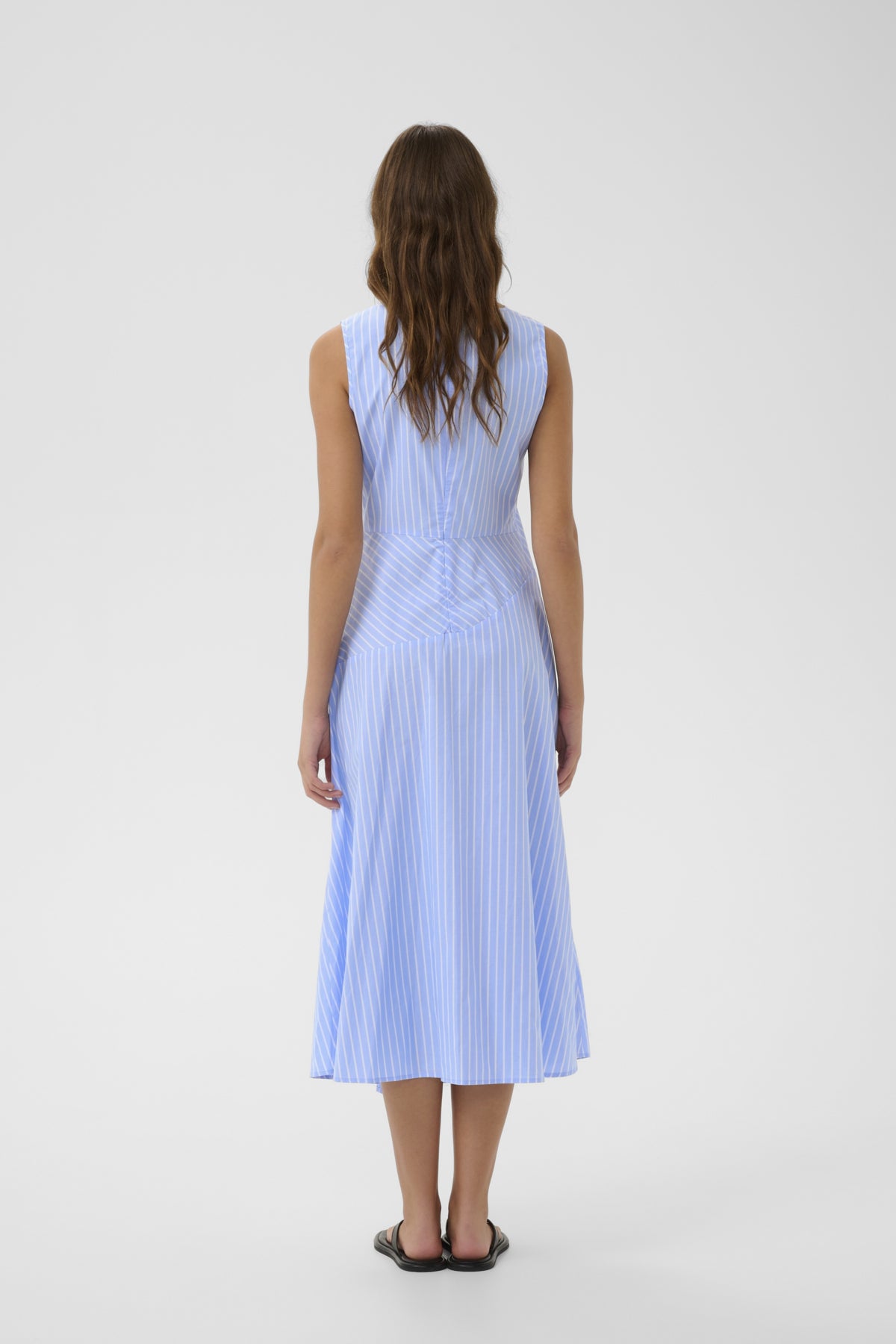RAELYNNIW DRESS BLUE YD SUMMER STRIPE - 900007 - 30112488