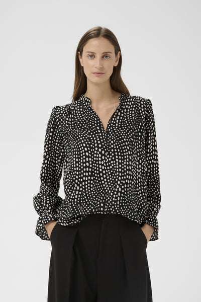 LIBERTYIW BLOUSE BLACK FADED DOT - 900007186 - 30112584 Thumbnail