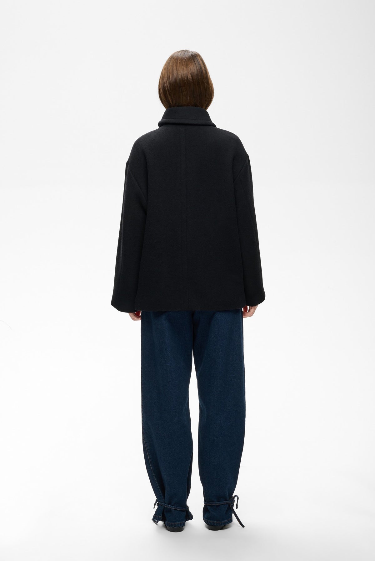 ZORAHIW SHORT DB COAT Black - 194008 - 30112649
