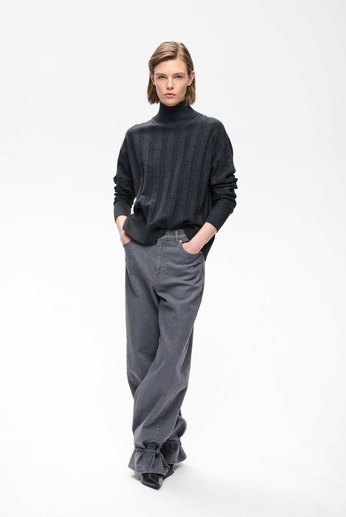 TESSIW KELLSIE PULLOVER Dark Grey Melange - 300596 - 30112928